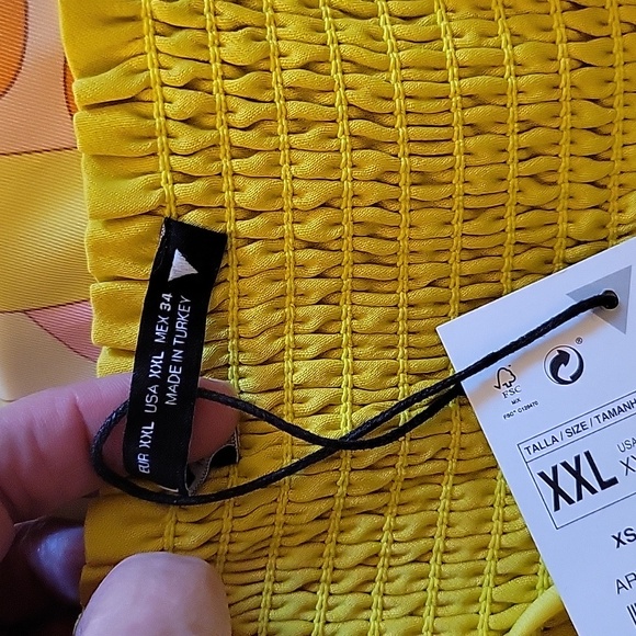 Zara Satin effect cropped top XXL - Picture 9 of 14